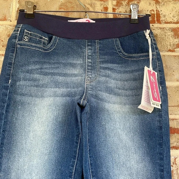 Seven7 Girls Knit Waist Straight Leg Jeans NWT - Picture 5 of 9